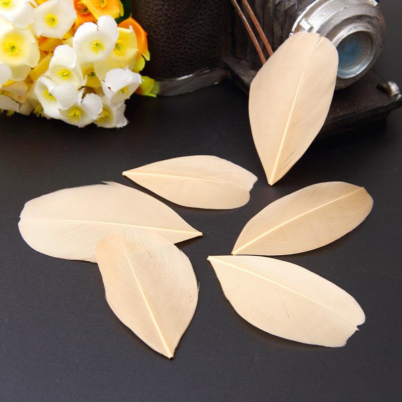50Pcs26 Color Diy Jewelry Accessories Feather Color Floating Head Feather Goose Feather Craft Decorative Material
