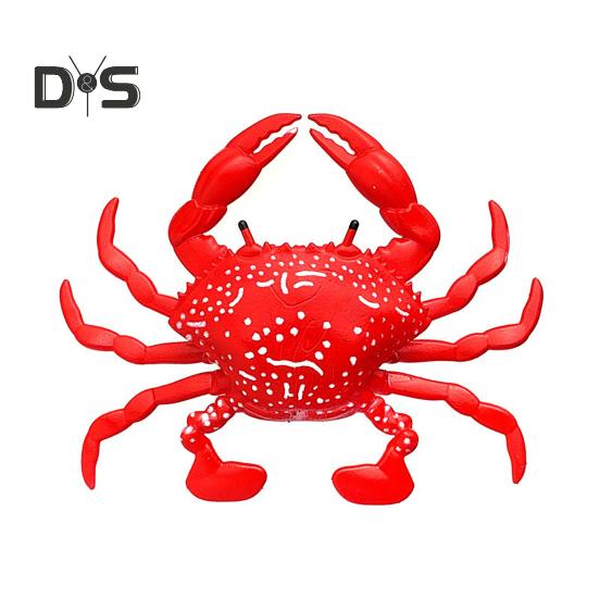 2Pcs 8CM/10G Soft Crab Lure Floating Bionic Crab Bait Colorful TPR Artificial Bait Saltwater Freshwater Fishing Accessories