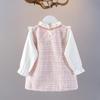 2024 Spring & Autumn Girls' Long Sleeve Fairy Princess Dress for 1-Year-Olds