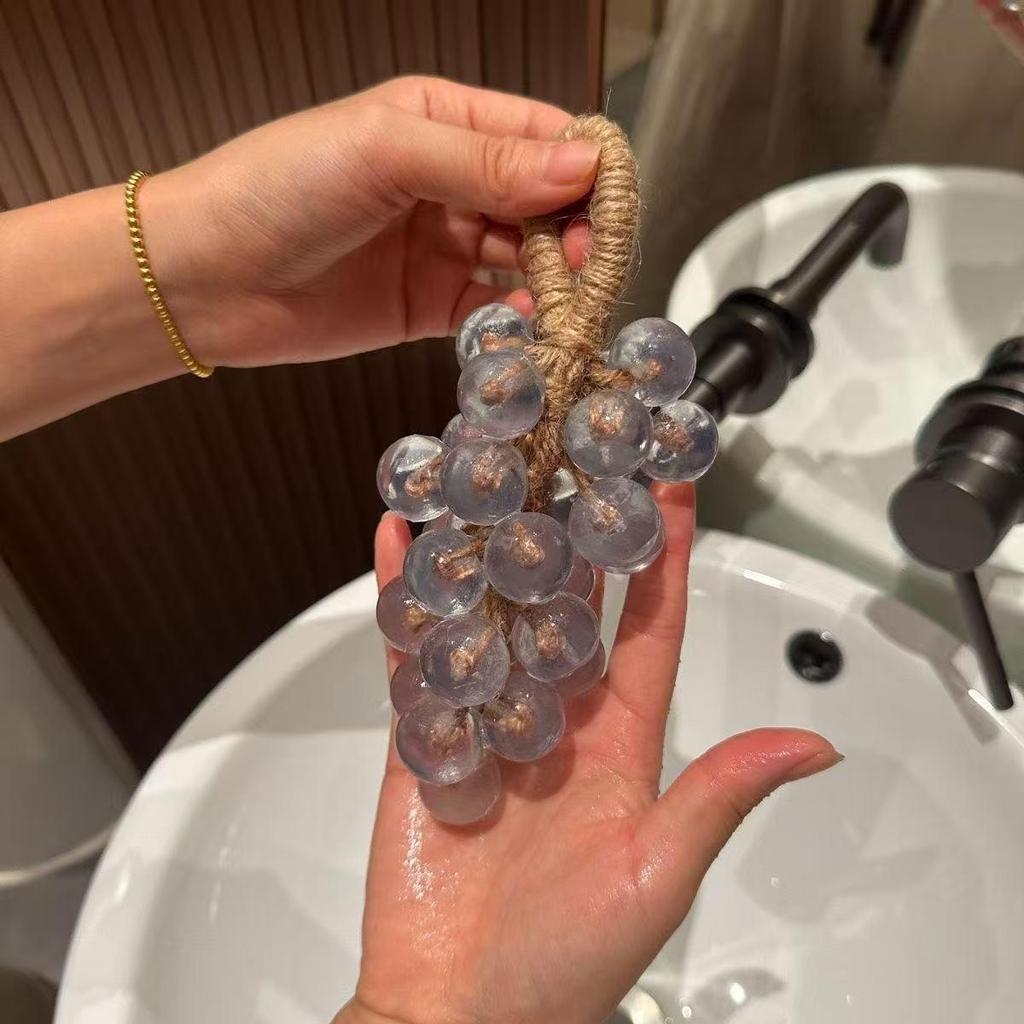 Crystal Grape Soap Cluster - Fun Birthday Gift and Decorative Bathroom Souvenir