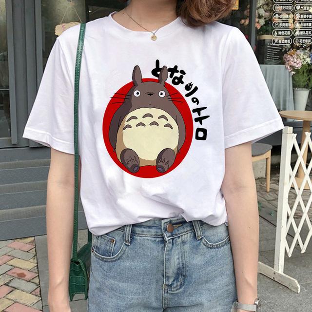 Totoro Spirit Away Tričko Studio Ghibli Femme Japonské Cartoon Anime Dámské Tričko Tričko Miyazaki Hayao Oblečení Žena Kawaii