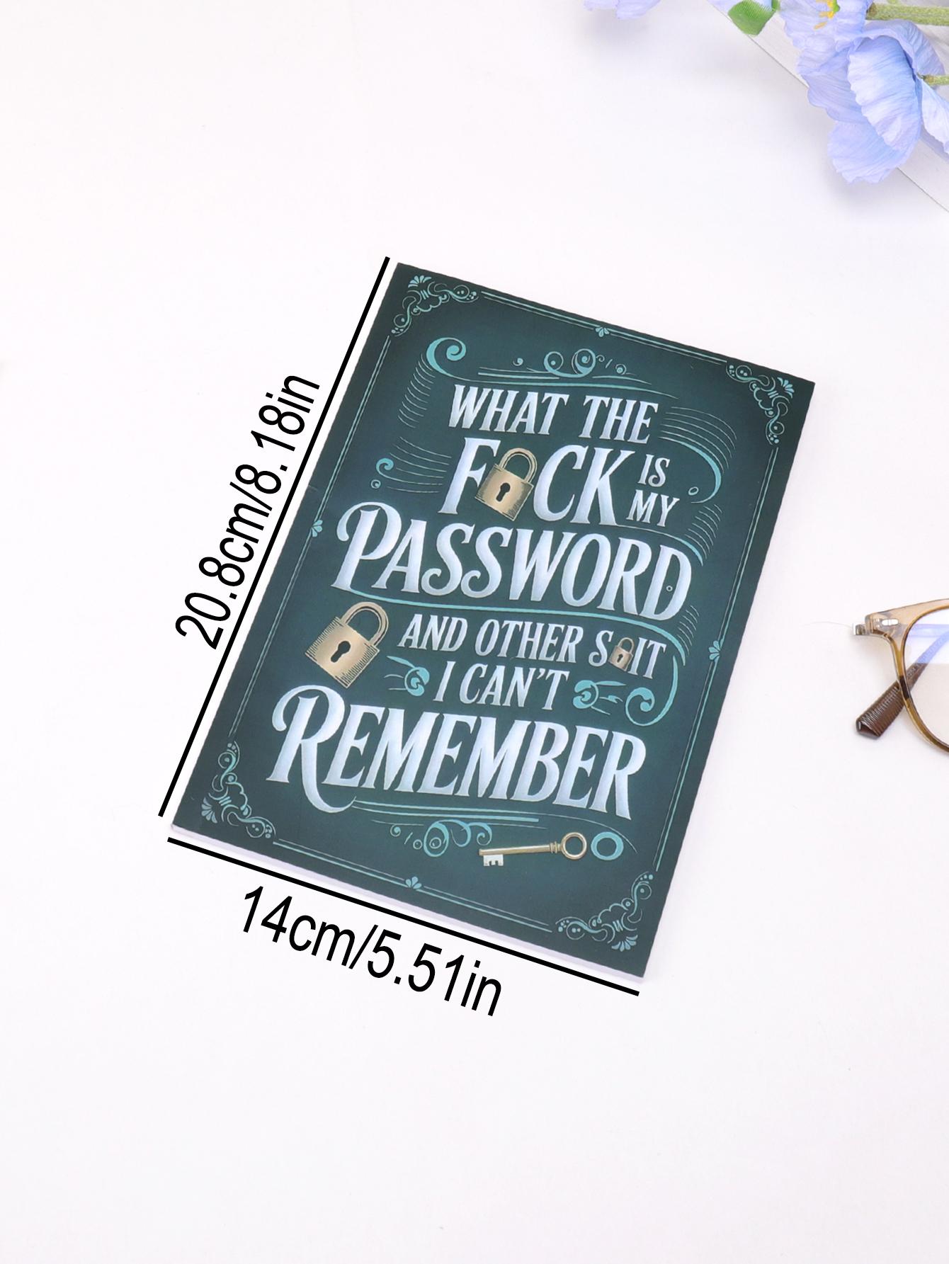

fashion Teal Cover Notebook - Suitable for Internet and Computer Login, Username and Password Login,home and Office Notebook
