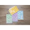 Kosugizen Slim Face Towels, Compact Hand Towels, Flower Pattern, 4 Colors, 1 of Each, 20 X 60 Cm, Slim and Short, Convenient Size, Set of 4 (SV-1610-4