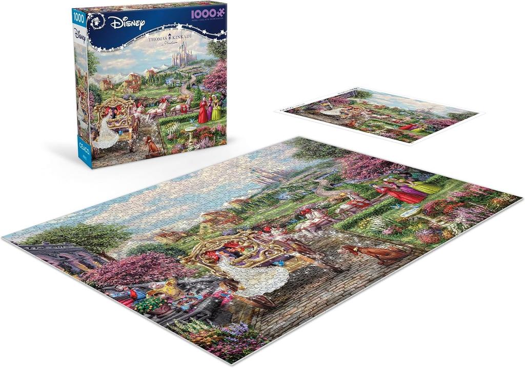 Ceaco - Thomas Kinkade - Disney - Cinderella - Happily Ever After - 1000 Piece Jigsaw Puzzle