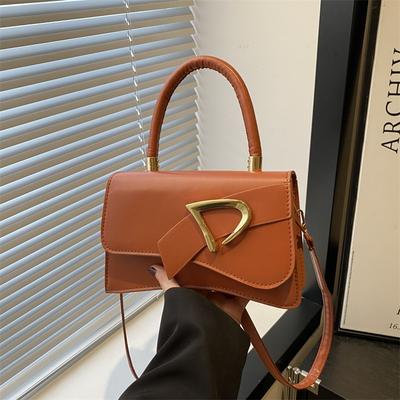Niche Design Personalized Trend Small Square Bag Solid Color Trend Simple Women's Bag Oblique Span Handbag