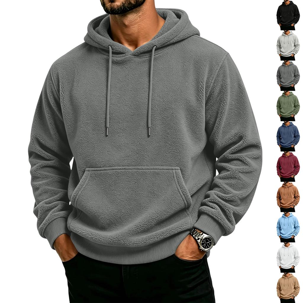 Men's Casual Hoodie Long Sleeve Lined Sweatshirt Jacket for Everyday Wear