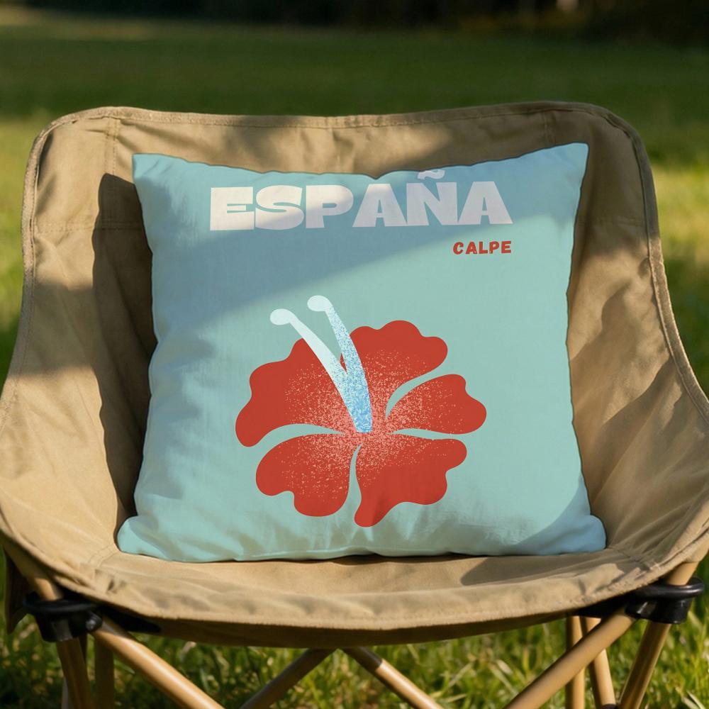 Hand Drawn Flowers Cushion Cover Soft Reversible  Durable Pillow Cover  MultiScene Use for Home  Car Daily Comfort