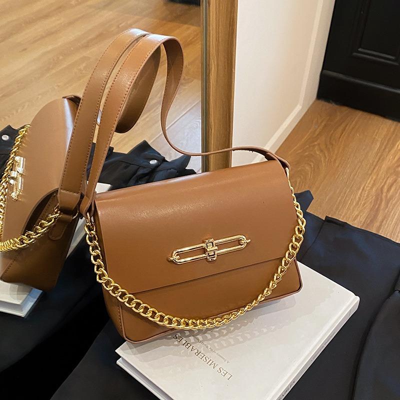 Summer personality trend women's bag commuter small square bag new crossbody shoulder flip lock women's small square bag