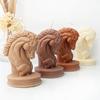 Horse Head Statue Candle Silicone Mold Bust Riding Sculpture Art Figurine Animal Poney Candle Mould