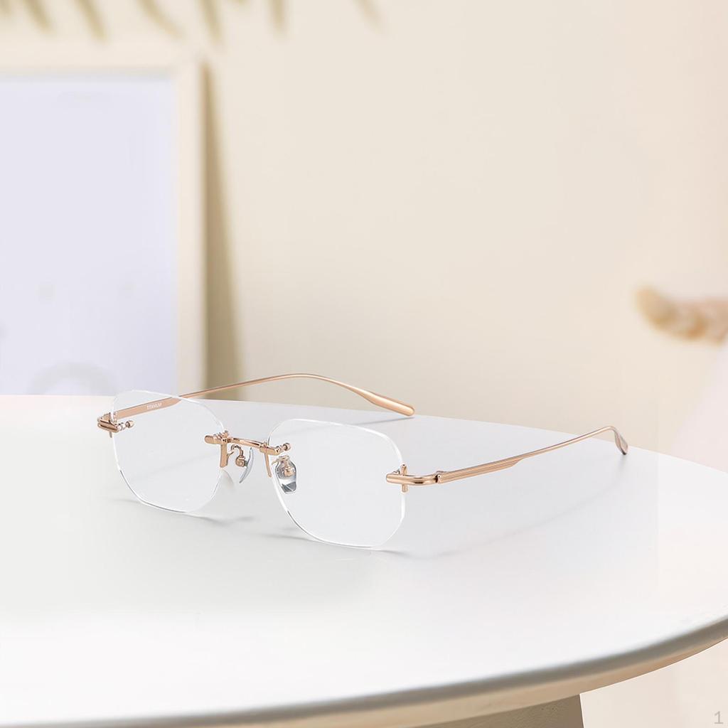Frameless Eye Glasses Fashion Rose for Computer Holiday Leisure