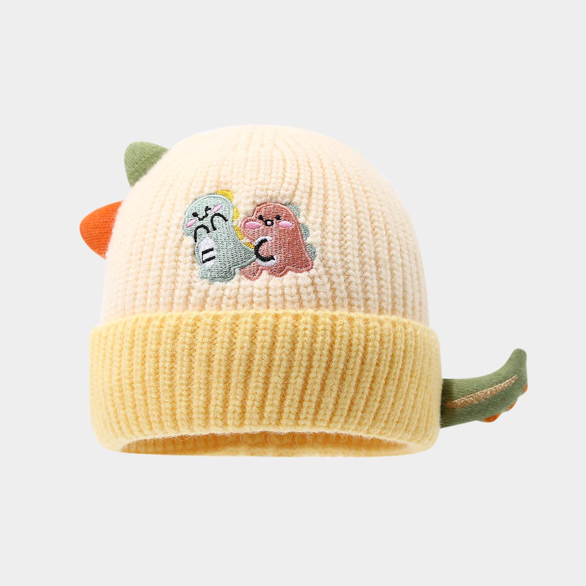 

Супермилая детская вязаная шапка с мультяшным рисунком - Теплая и плотная для осени/зимы