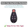 oft TPU Car Key Cover Case for Chrysler Jeep Grand Cherokee Dodge Durango Magnum Ram | Anti-scratch Key Protector with Key Ring