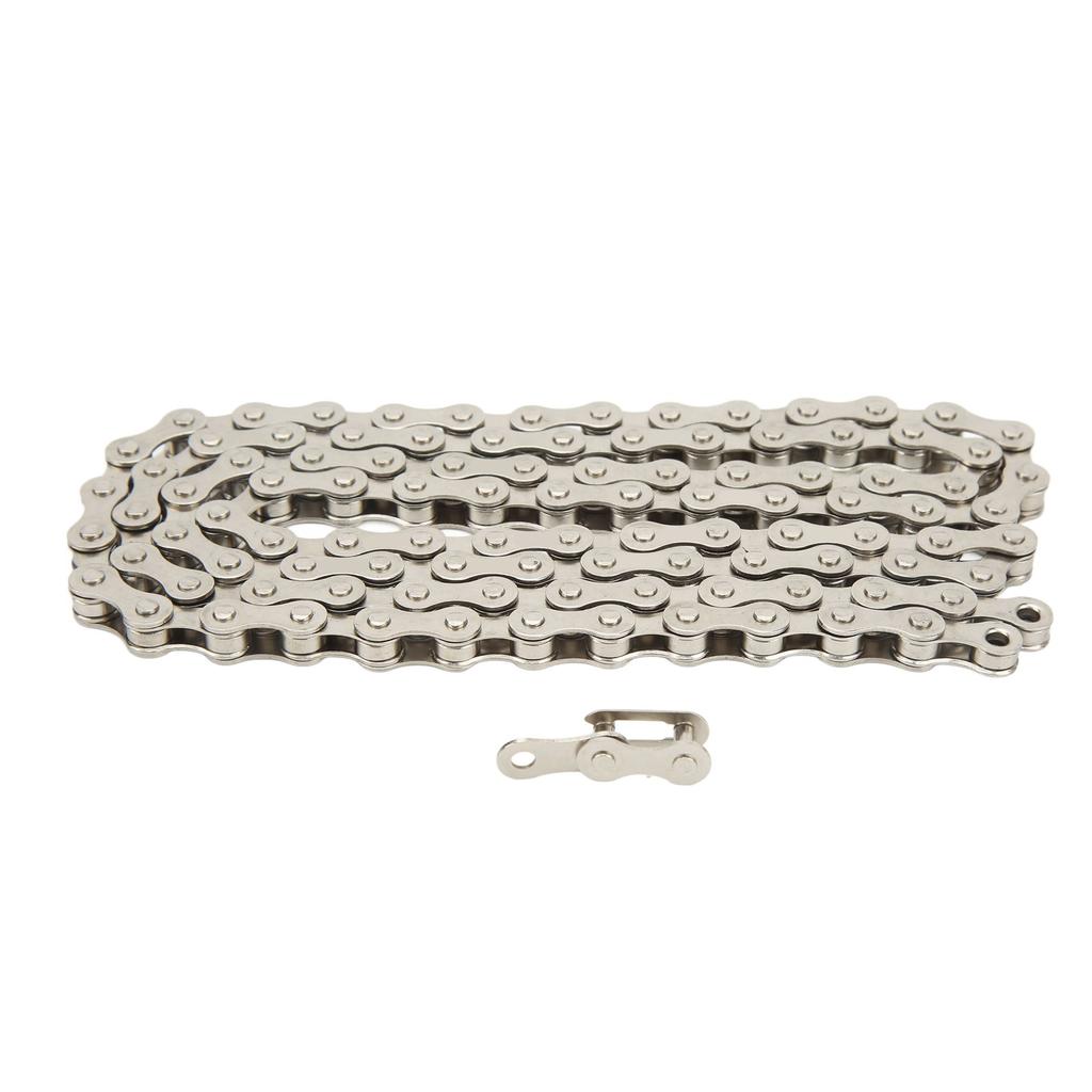 Bike Chain 1S Speed Mountain Road Cycling Chain Single Speed Replacement Chain Silver