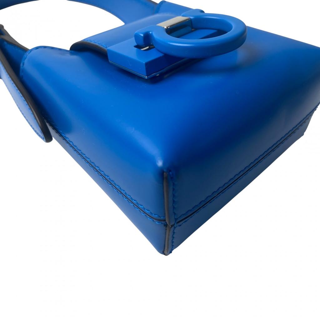 Used Salvatore FerragamoHandbag blue leather Women