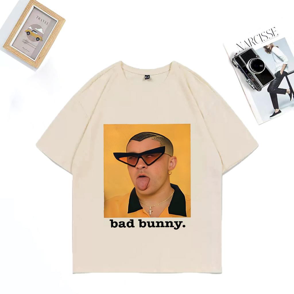 Bad Bunny Street Hip Hop 2025 T-shirt Men Women ' S Funny Vintage T-shirts Cotton Fashion Summer Tops Cool Unisexc Tee Shirt