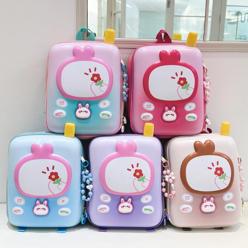 Childrens Eva Animal Pattern School Bag With Ergonomic Shoulder Straps For Toddlers