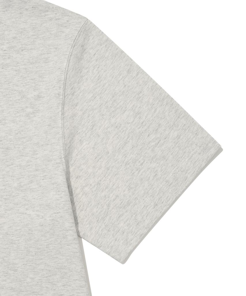 WACKY WILLY Bear Print Short Sleeve T-Shirt Light Gray