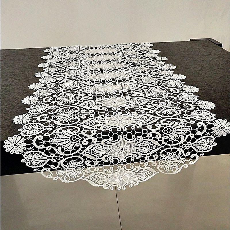 

Чехол для пианино в европейском стиле, в американском стиле, кружевные ткани, скатерть, дорожка на стол, для обеденного стола, тумбы под телевизор, шкафа, прикроватной тумбочки, чехол, полотенце White 55*98cm