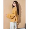 TonLion Women's Round Neck Knitted Cardigan