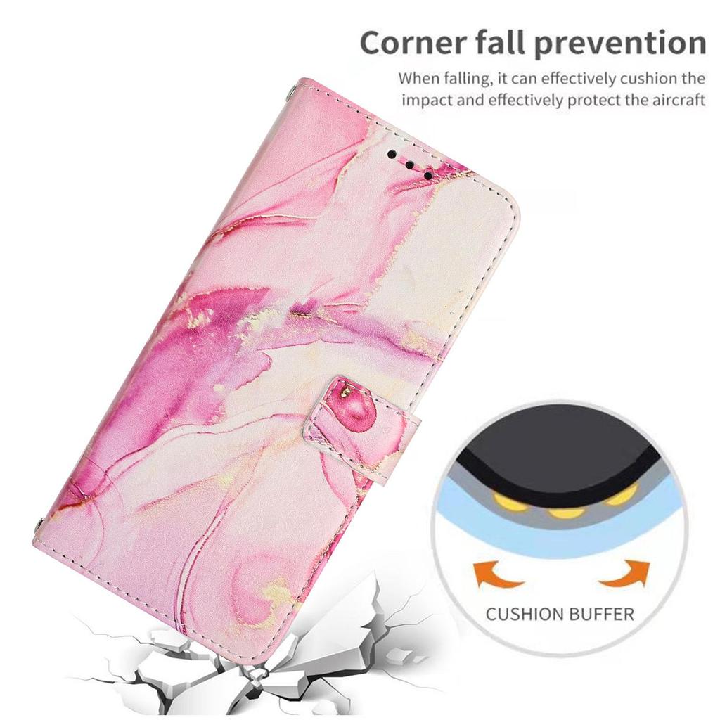 INFINIX GT 50 PRO 5G Painted Marble Leather Flip Case with Card Holder