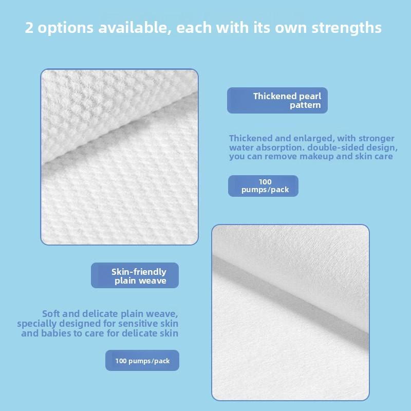 Disposable Facial Towel Roll-style Thick Beauty Facial Wipe for Both Dry and Wet Use, Makeup Removal and Face Cleansing Towel