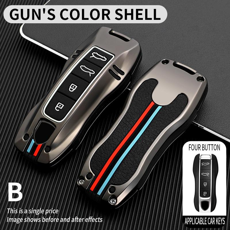 ACP1 3/4 Buttons Zinc Alloy Car Key Case Cover Shell Fob For Porsche Panamera Spyder Carrera Macan Cayman Cayenne 911 970 981 991