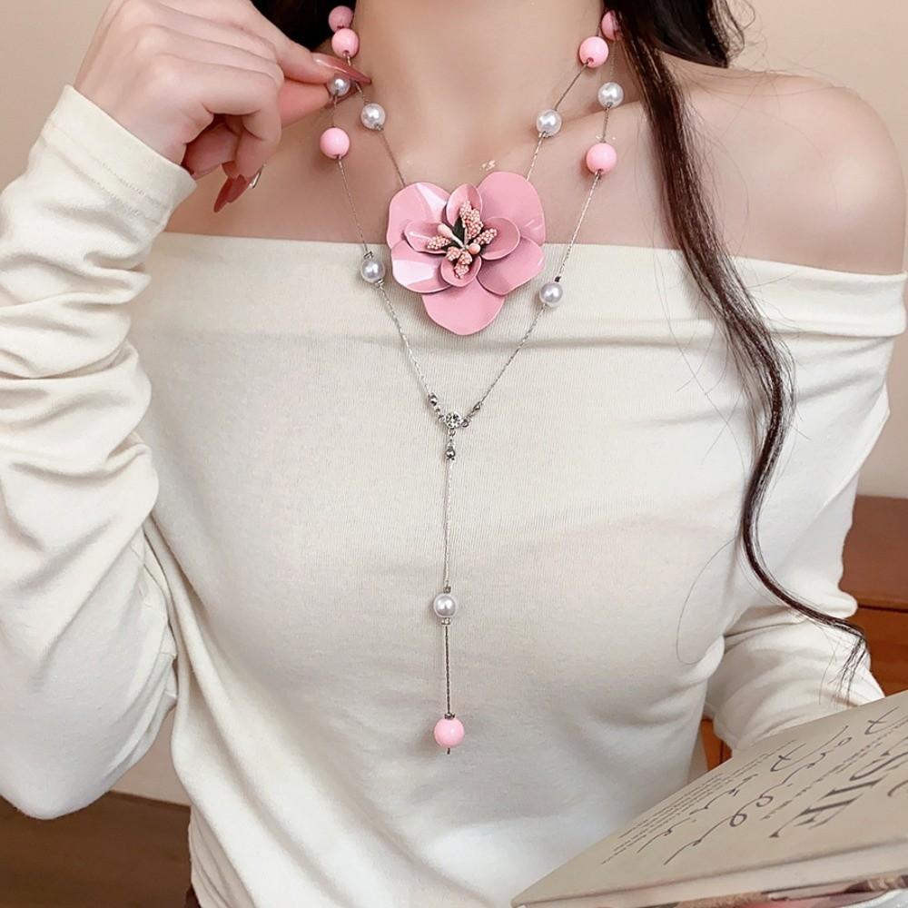 High-end Butterfly Orchid Collarbone Chain Luxury Exquisite Flower Neck Pendant  Versatile