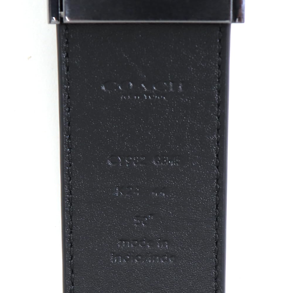Coach Reversible Charcoal CY982 QBMI5 Men's Belt, Black, [Used]