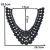 Black And White I Polyester Thorn Hollow Embroidered Collar-Shaped Sewing Lace Diy Decorative Cheongsam Dress Clothing Accessories Accessories