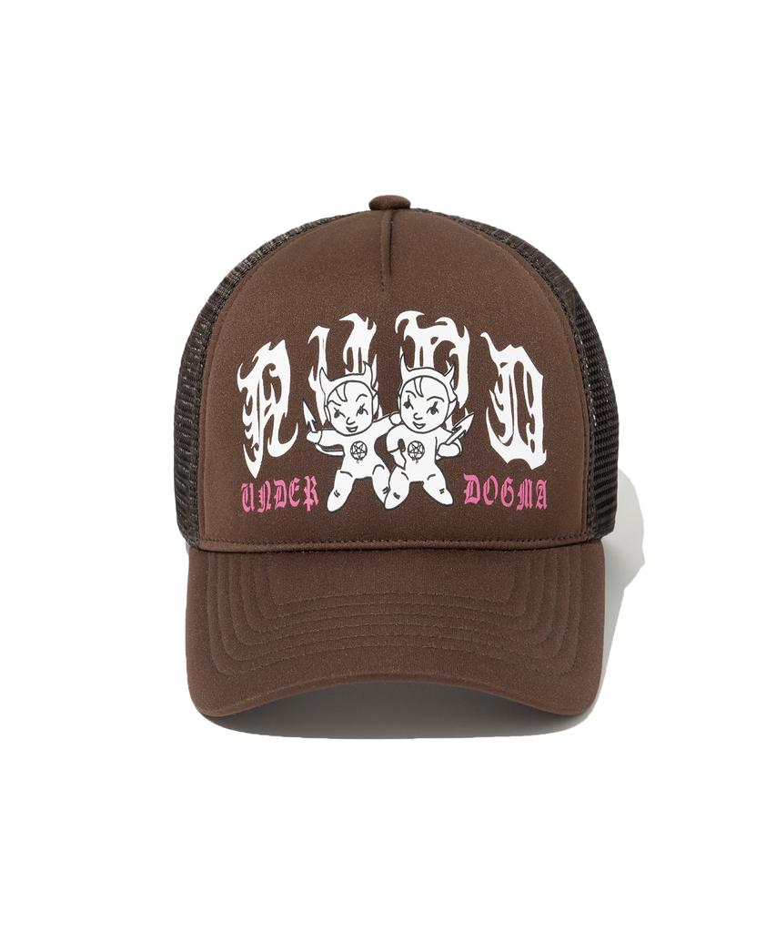 NOT4NERD 2Devils Trucker Ball Cap - Brown