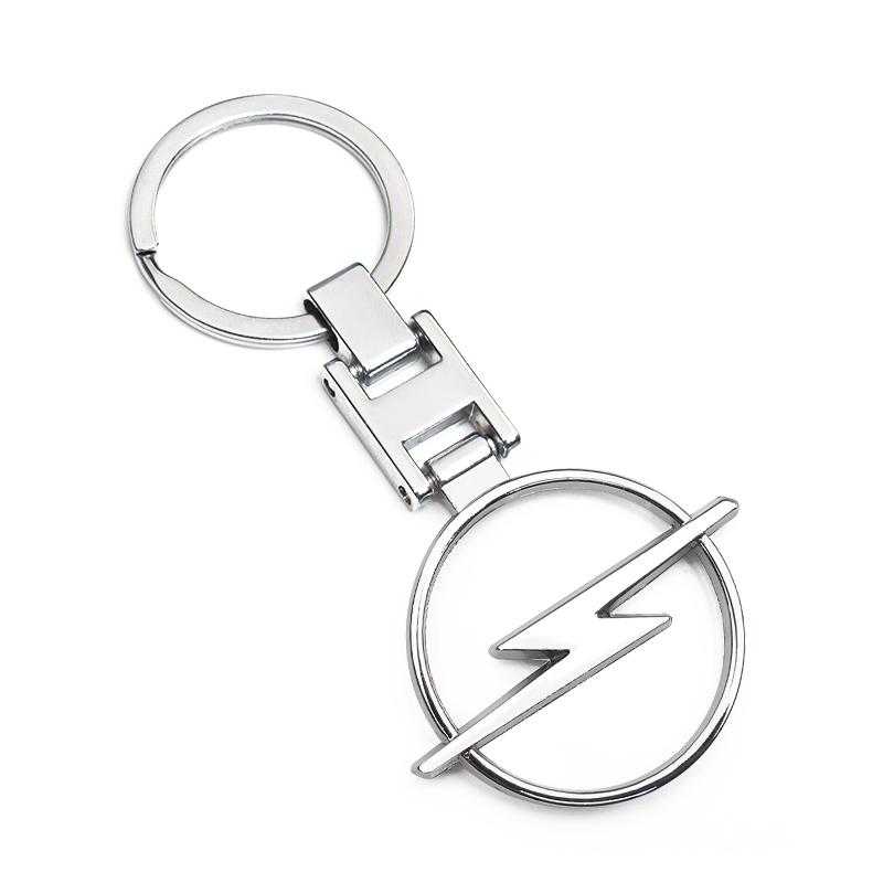 1Pcs Car Emblem Keychain Metal Key Ring Accessories For Opel Astra Insignia Vivaro Corsa Mokka Zafira Vectra OPC Vauxhall Meriva