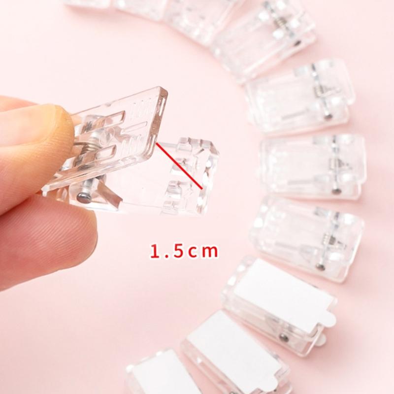 50 PEÇAS Clip Transparente Autoadesivo Gancho para Tapeçaria Clip de Parede para Decoração de Parede de Fotos