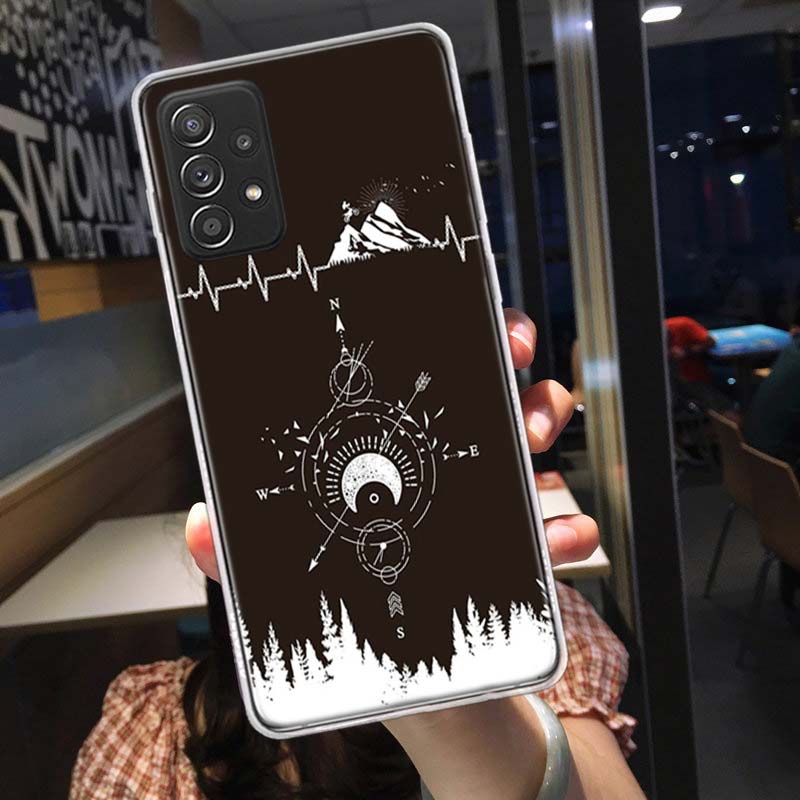 Motorcycle Heartbeat Phone Case for Samsung A54 A57 A37 A17 A14 A15 A12 A24 A34 A55 A35 A25 A52S A07 A05S A04S A22 A32 A72 Galax