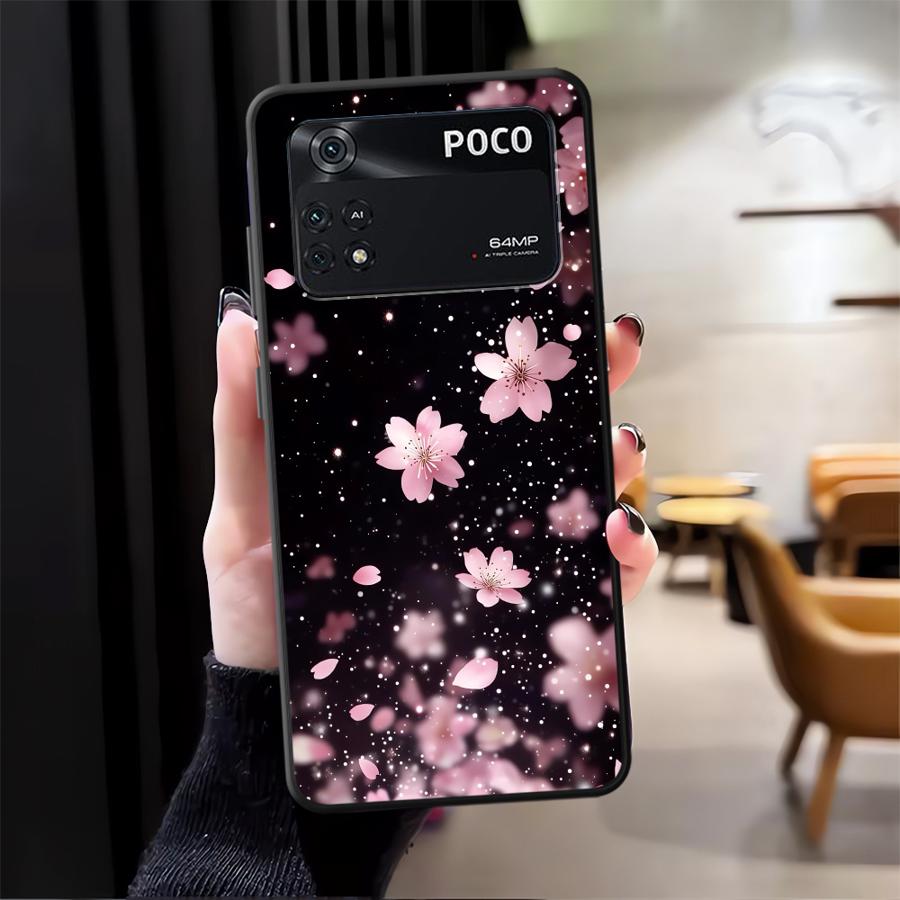 

Светящиеся Цветы Чехол для Телефона для Xiaomi Poco F8 C75 C61 F3 M5 F1 C71 C50 M3 M4 M7 Pro X3 X4 X5 X7 Pro Poco F3