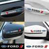 Car Sticker 4Pcs Car Logo Door Handle Sticker Body Decal For Ford Focus 2 MK2 3 MK3 MK4 ST Mondeo Festiva Fusion Suit Fiesta Mus