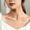 2022 Ins Personalized Simple Wind Three Butterflies Collarbone Chain Femininity Sweet Single-Layer Necklace