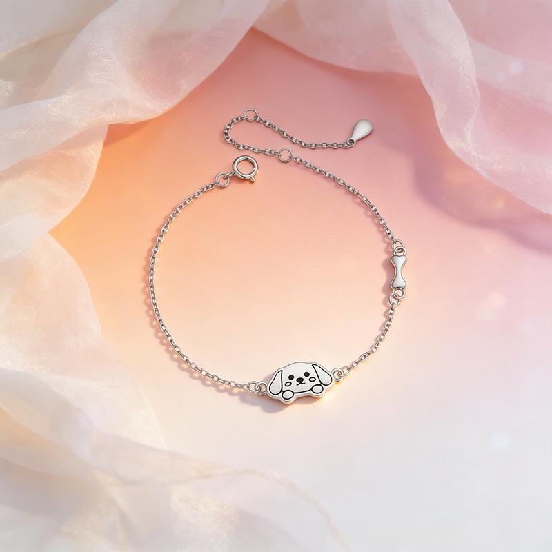 Cat and Dog Diary Couple Bracelet, a Pair of Men and Women, Light Luxury Epoxy Cat Jewelry, High-end Cat Claw Bracelet