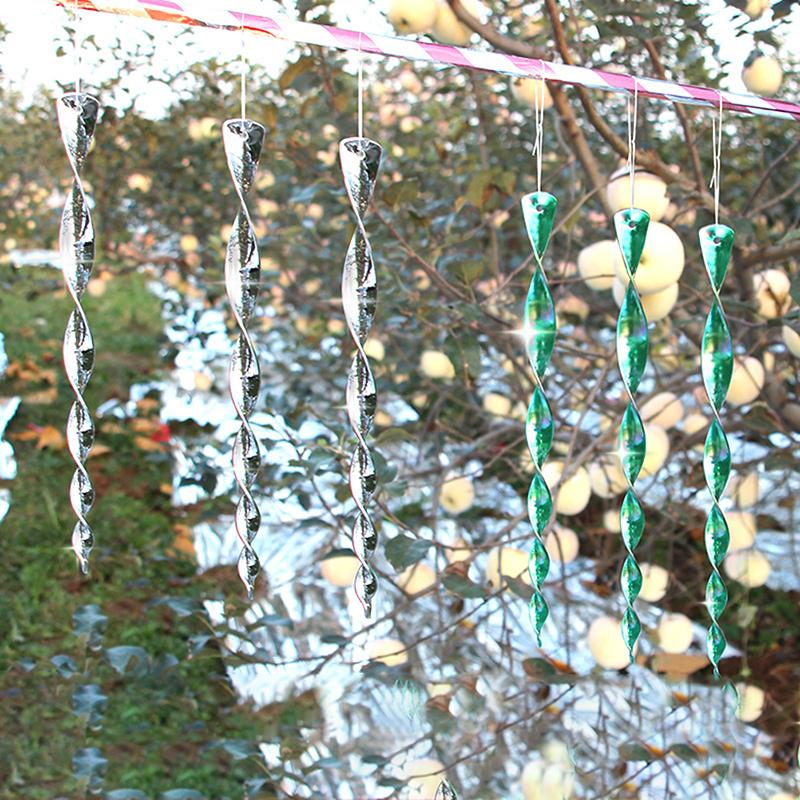 Bird Repellent Windmill Bird Deterrent Wind Spinner Reflective Spiral Rod Device