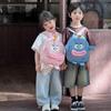 Adorable Japanese Style Cartoon Backpack Breathable Cotton Large Capacity School Bag For Kids