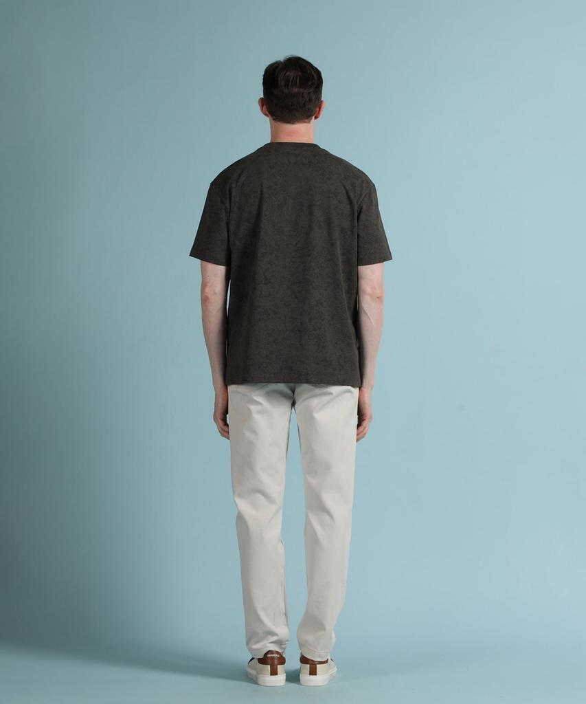 PANICALE Charcoal Vintage Washed Logo Short Sleeve T-Shirt