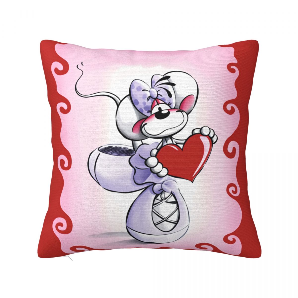 

Cartoon Diddl Diddlina Pillow Case Cushion Cover Soft Design Pillow Cover Novelty Pillowcases For Office Car Home Decorative 12x12Inch