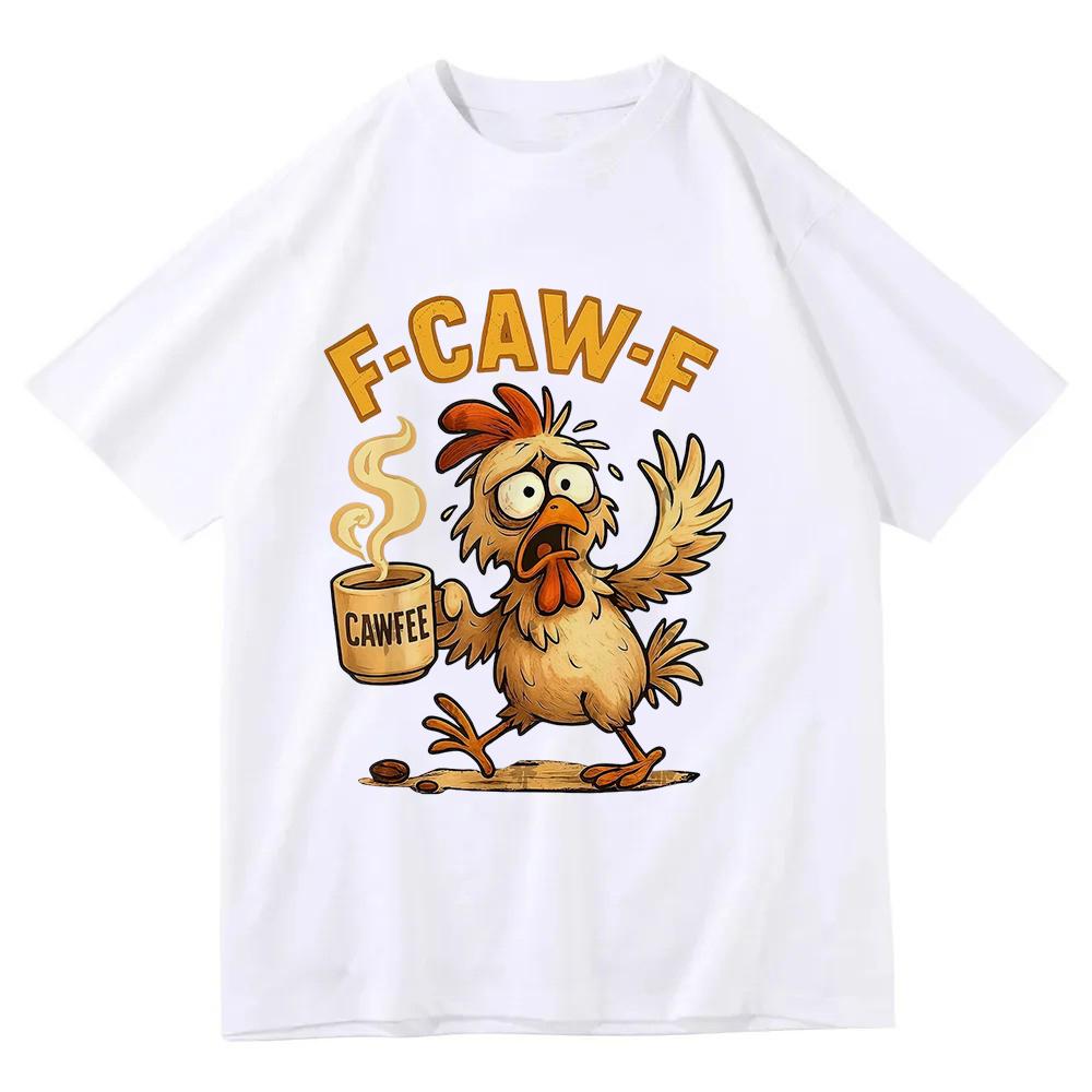 Funny F-Caw-F Chicken Shirts, Sunset Vintage FCAWF Chicken T-Shirt, Sweatshirt, Hoodie Black Bird Shirt, Chicken Meme Shirt