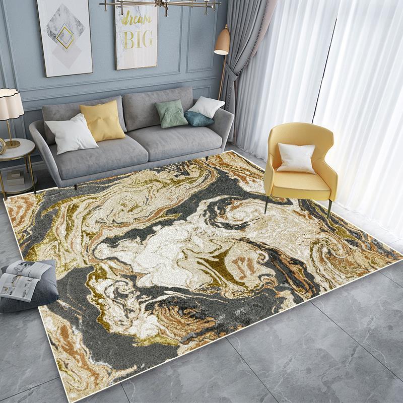 Modern Abstract Anti-slip Carpet Living Room Decoration Easy Clean Rugs Sofa Area Rugs Home Bedroom Cloakroom Washable Floor Mat