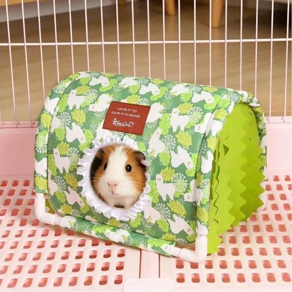 Summer Ventilated Cool Tunnel Bottomless Small Animal Cage Hamster Shelter For Rabbit Dutch Pig