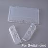 New Transparent TPU Soft Case Protective Shell Cover for Nintendo Switch Oled Console NS Joy-con Crystal Back Full Protector