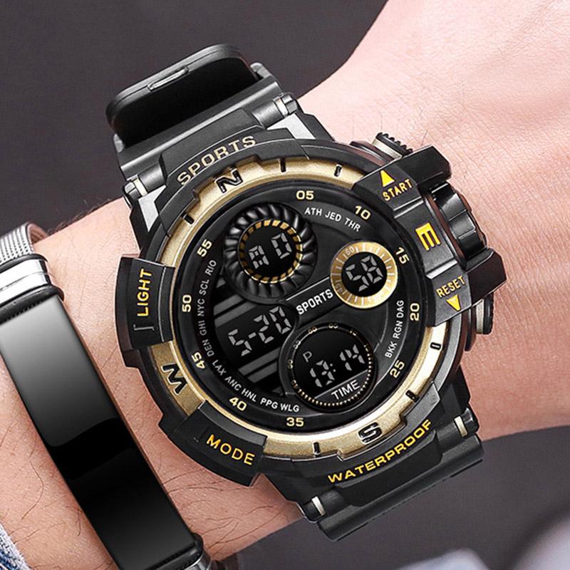 Outdoor Men's Sports Watches Military Digital Watch for Men Waterproof Luminous Chronograph Student Electronic Wristwatch