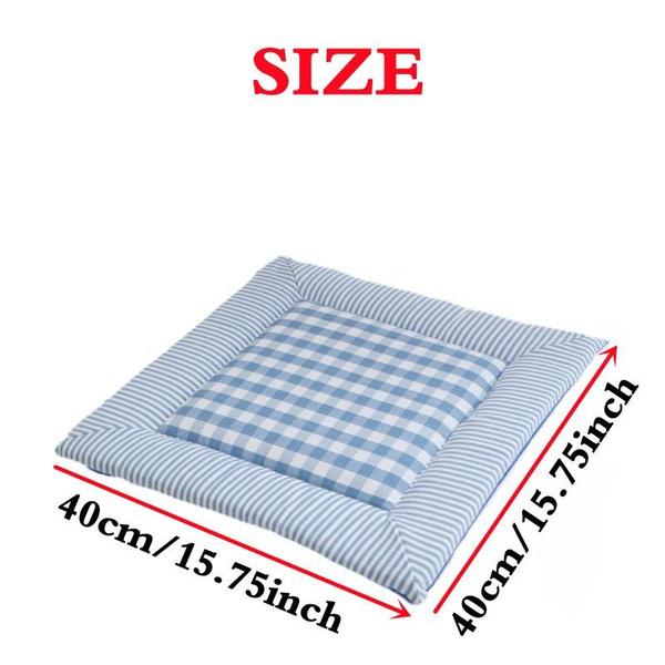 1PC Square Plaid Cushion with Ties 16x16" Seat Cushion Floor Cushion for Indoor Outdoor Dining Room Garden Patio Home & Office