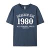 Made In 1980 All Original Parts 39th Birthday Gift Casual Cotton Fabric Unisex Tops Tees Cosie Tops Shirt New Design T Shirts