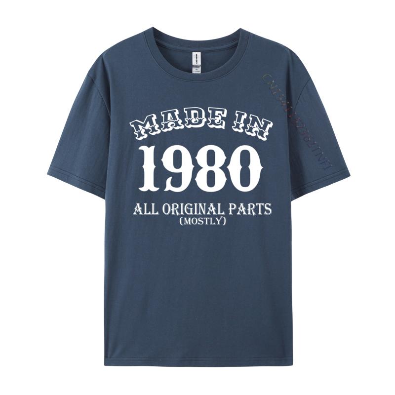 Made In 1980 All Original Parts 39th Birthday Gift Casual Cotton Fabric Unisex Tops Tees Cosie Tops Shirt New Design T Shirts