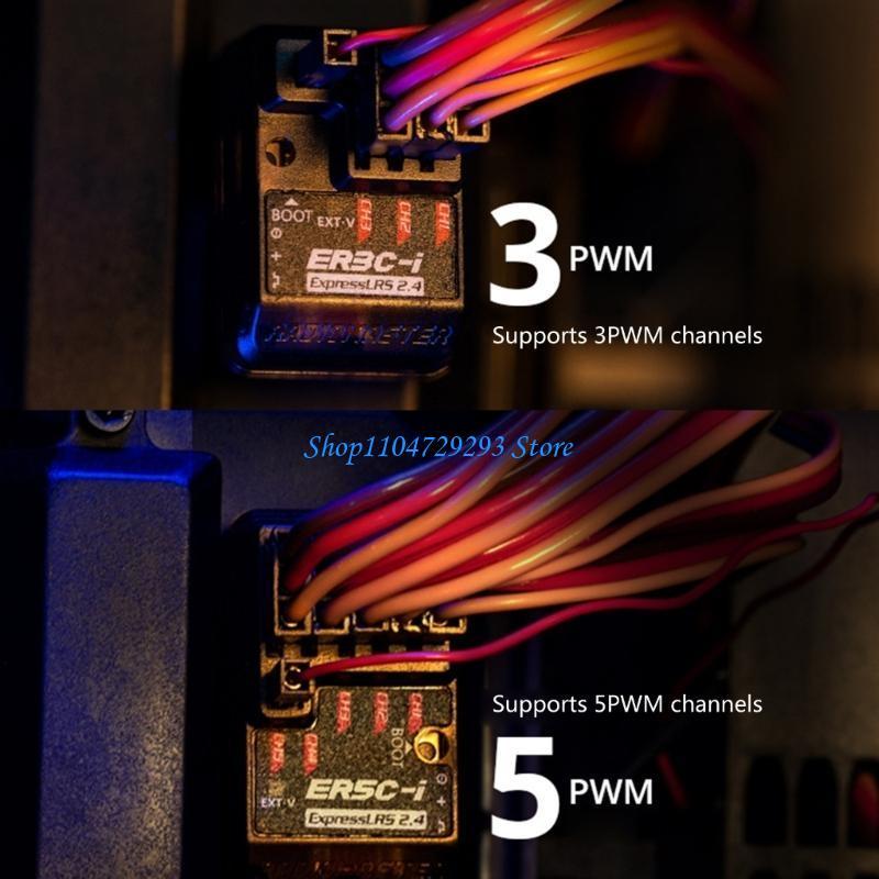 Y2GD ExpressLRS 2.4GHZ PWM Receiver 3/5 Channel Precise Control for Model Builder